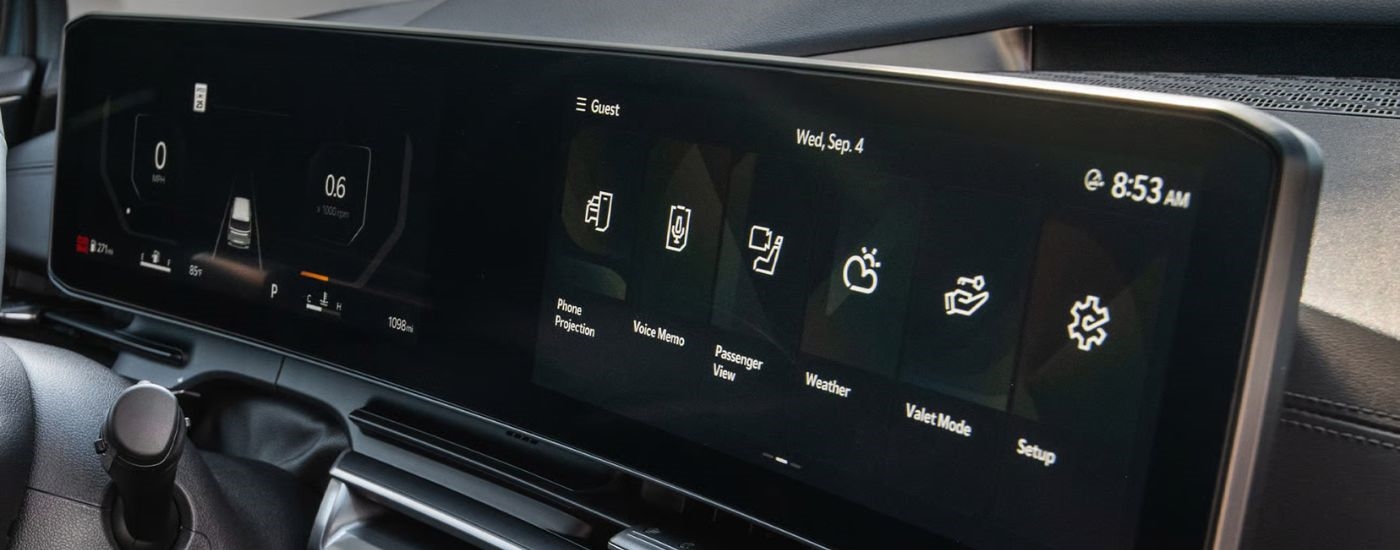 Infotainment display in a 2026 Kia Carnival SX Prestige.