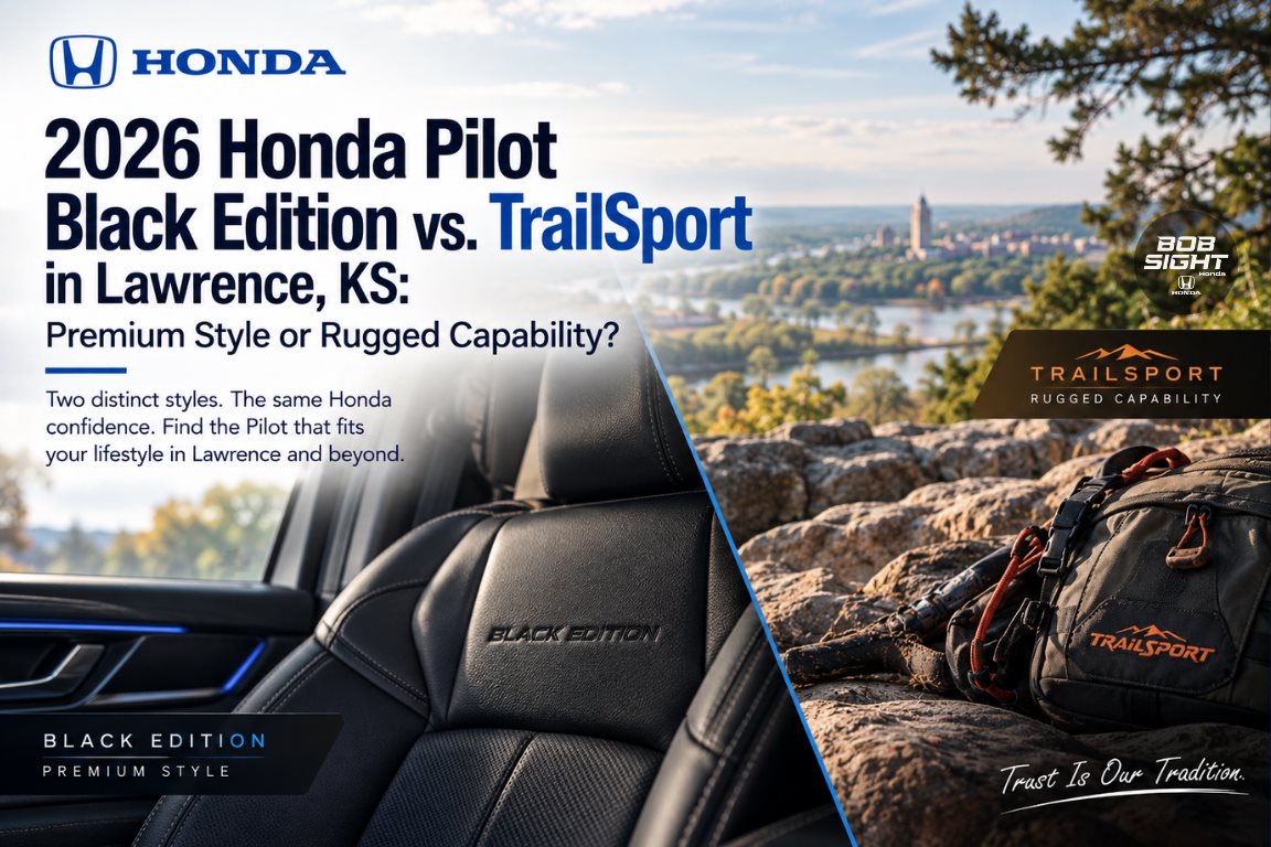 2026 Honda Pilot Black Edition vs TrailSport in Lawrence, KS