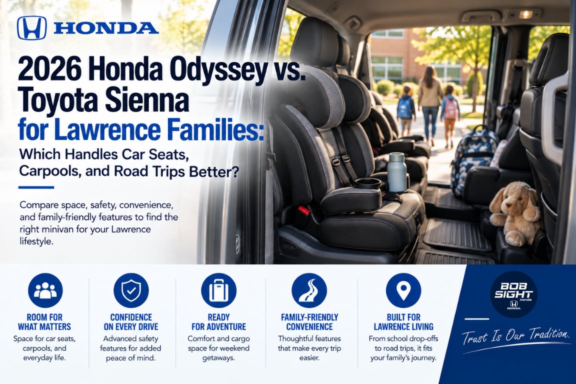 2026 Honda Odyssey vs Toyota Sienna for Lawrence Families