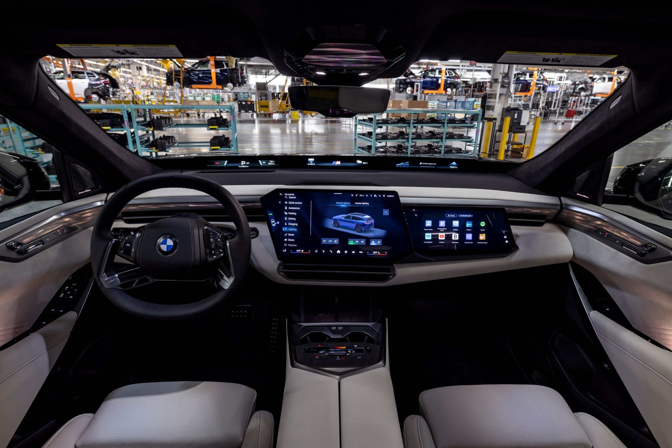 2027 BMW X5 interior with Panoramic iDrive display