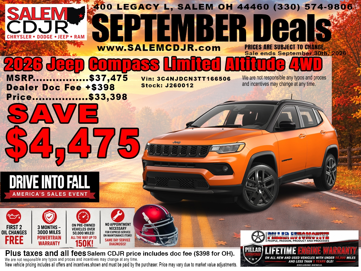 Jeep Compass Limited Altitude 4WD Special