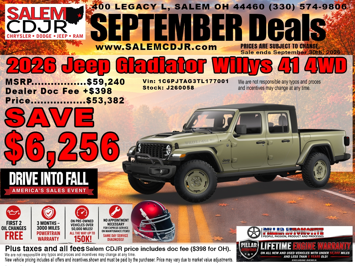 Jeep Gladiator Willys 41 4WD Special