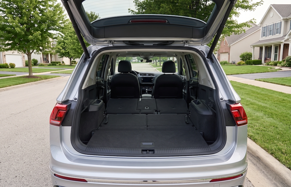 2026 Volkswagen Tiguan with 4MOTION driving in winter near Schaumburg Illinois