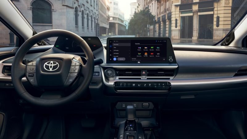 2027 Toyota Prius Plug-in Hybrid charging port and interior