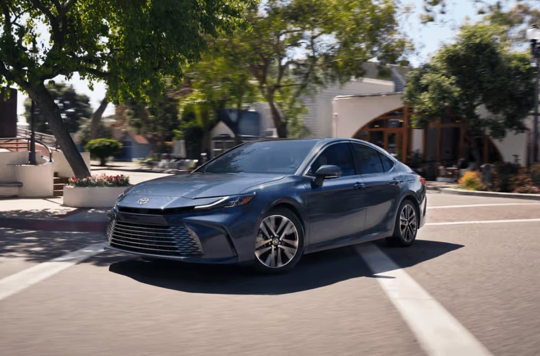 2026 Toyota Corolla Hybrid parked at a skate park