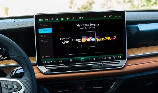 SiriusXM with 360L playing on the Volkswagen Tiguan touchscreen