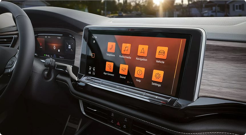 12-inch center touchscreen in the Volkswagen Atlas