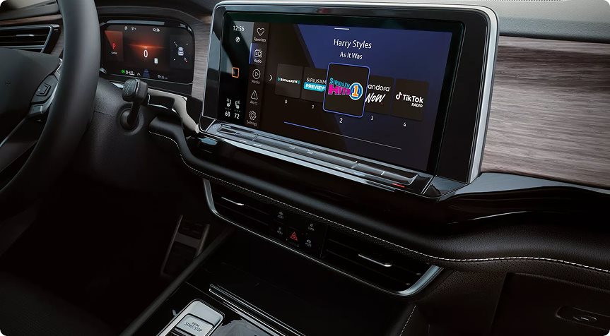 SiriusXM with 360L playing on the Volkswagen Atlas touchscreen