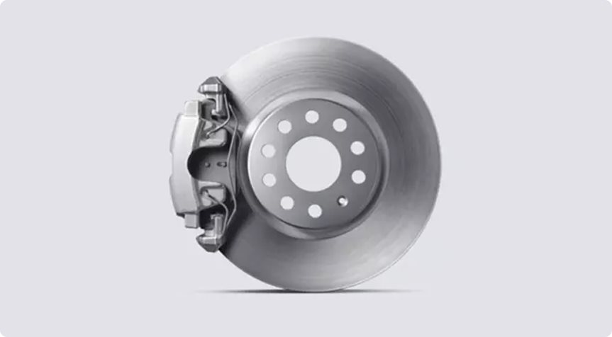 Brake disc and caliper