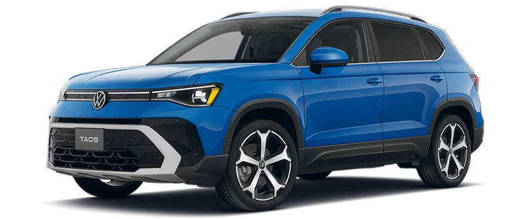 Bright blue 2027 Volkswagen Taos SEL