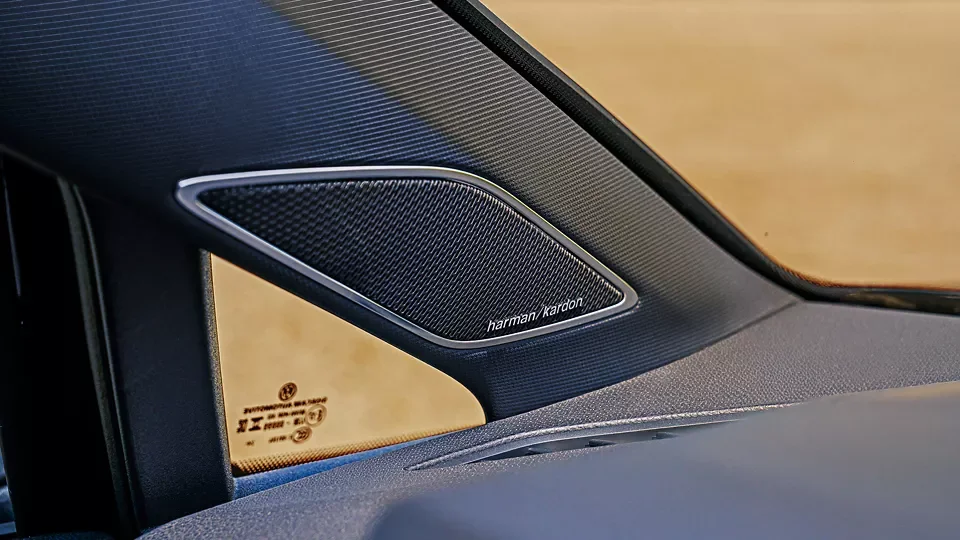 Harman Kardon speaker in the Golf R interior