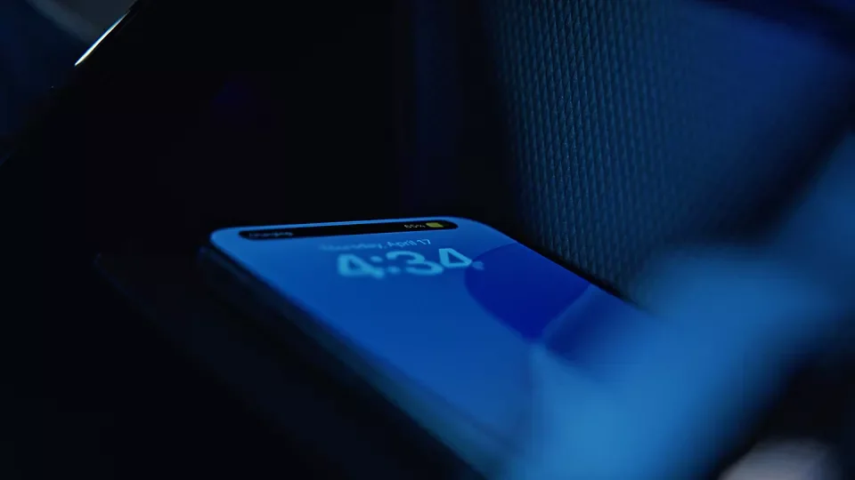 Smartphone charging on the wireless charging pad in the Golf R