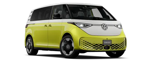 Yellow and white 2025 Volkswagen ID. Buzz Pro S Plus