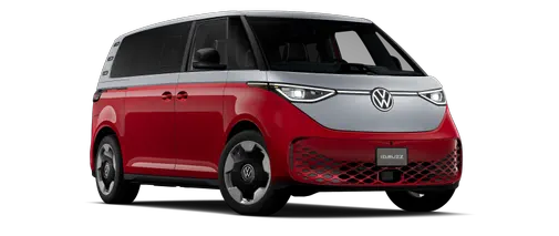 Red and white 2025 Volkswagen ID. Buzz Pro S Plus with 4MOTION