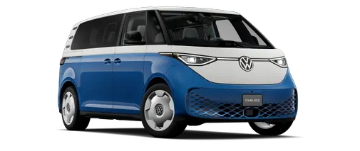 Blue and white 2025 Volkswagen ID. Buzz 1st Edition