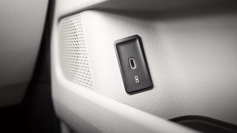 USB-C port in the ID. Buzz interior trim