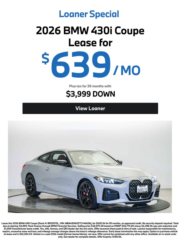 BMW Vehicle Special