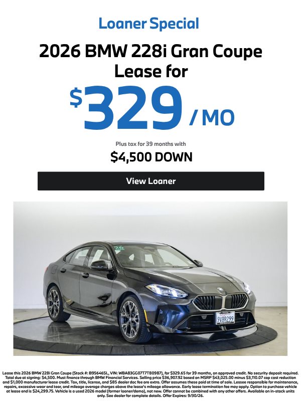 BMW Vehicle Special