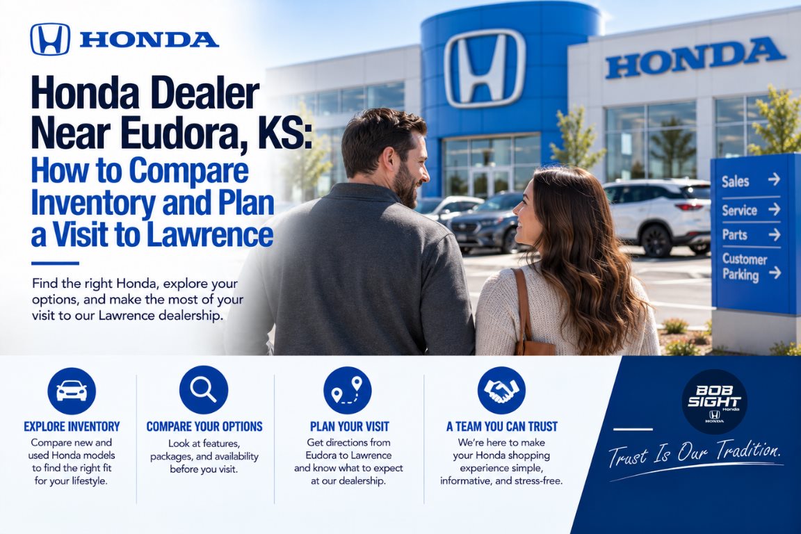 Honda dealer near Eudora KS with tips for comparing inventory and planning a visit to Bob Sight Honda in Lawrence