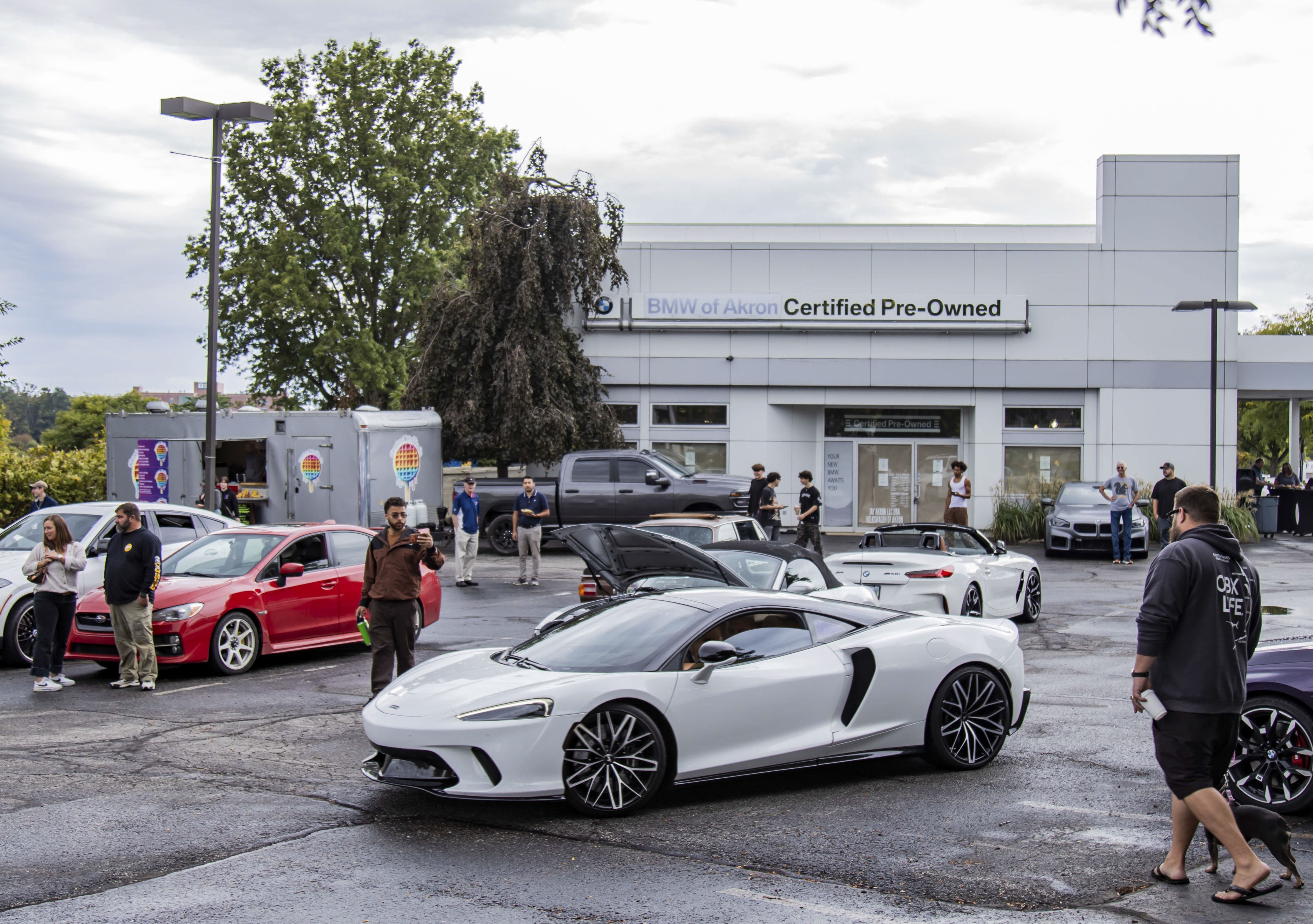 BMW owners gathered at the Bimmers and Brunch event at BMW of Akron