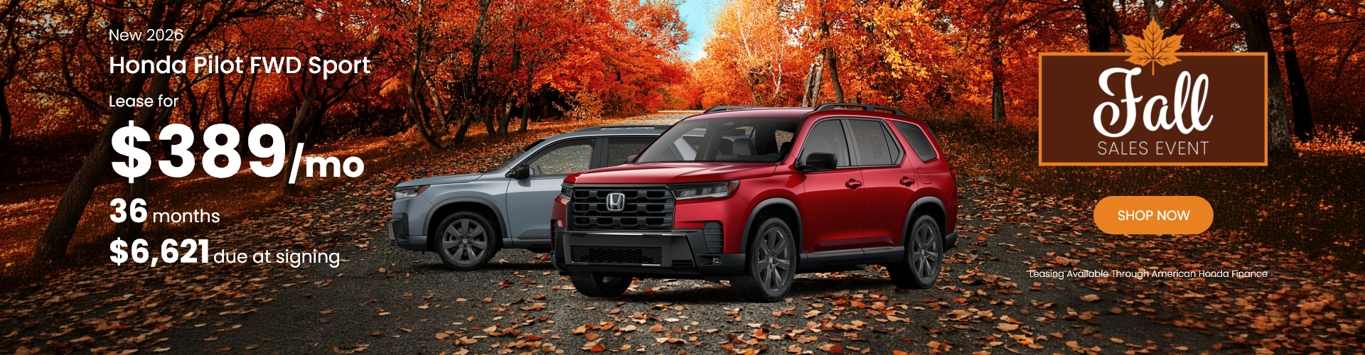 New 2026 Honda Pilot FWD Sport