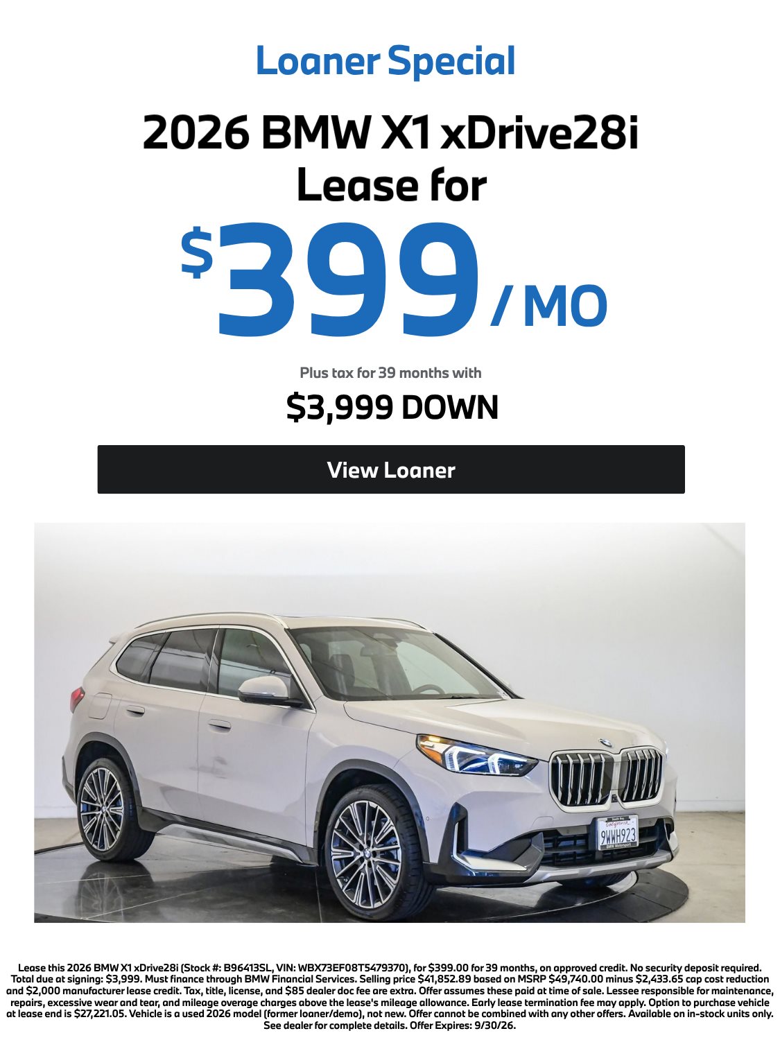 BMW Vehicle Special