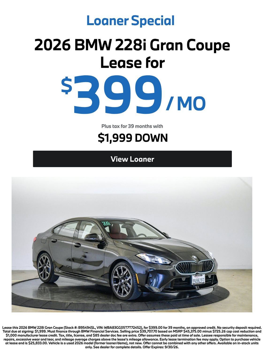 BMW Vehicle Special