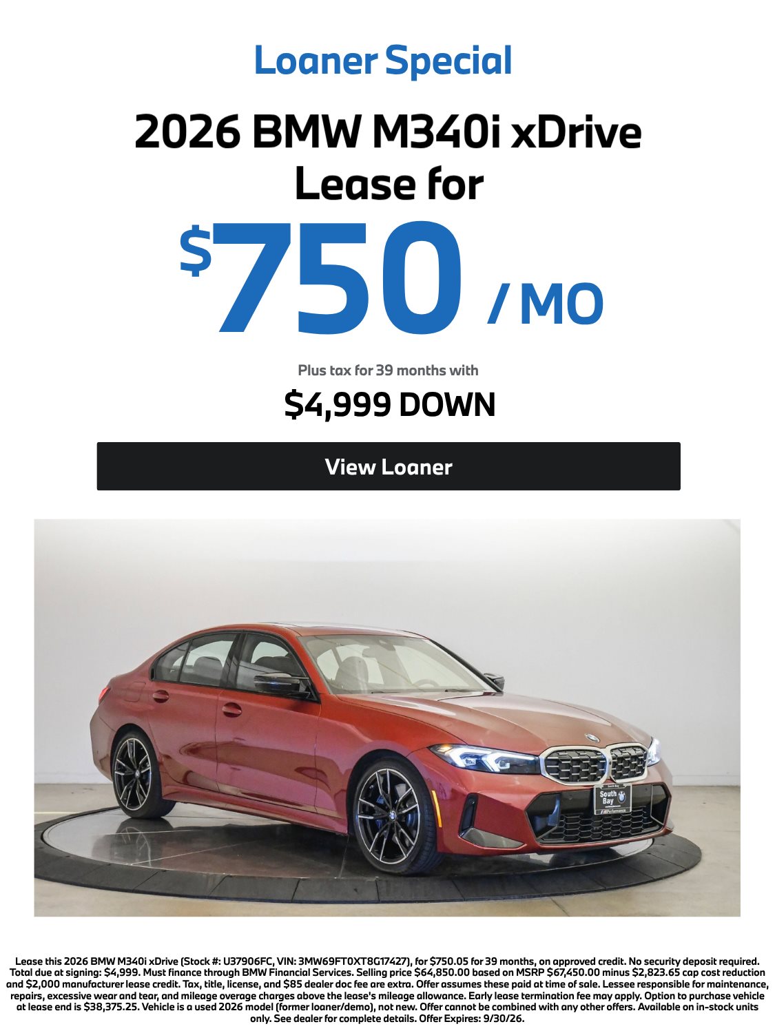 BMW Vehicle Special