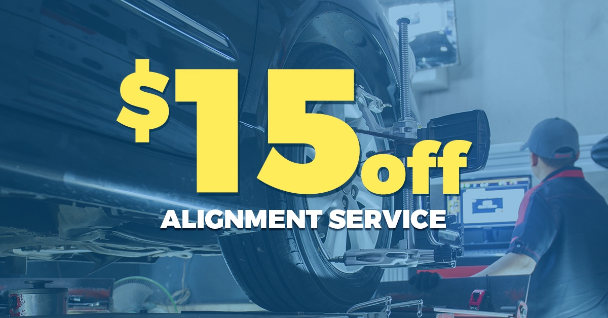 $15 Off Alignment Service