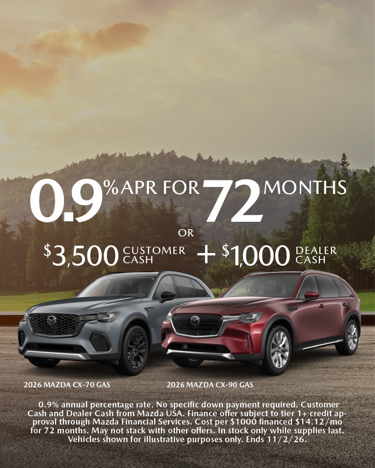 Mazda Cx 70 and Cx 90 Specials