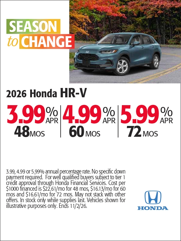 Honda Hrv Specials