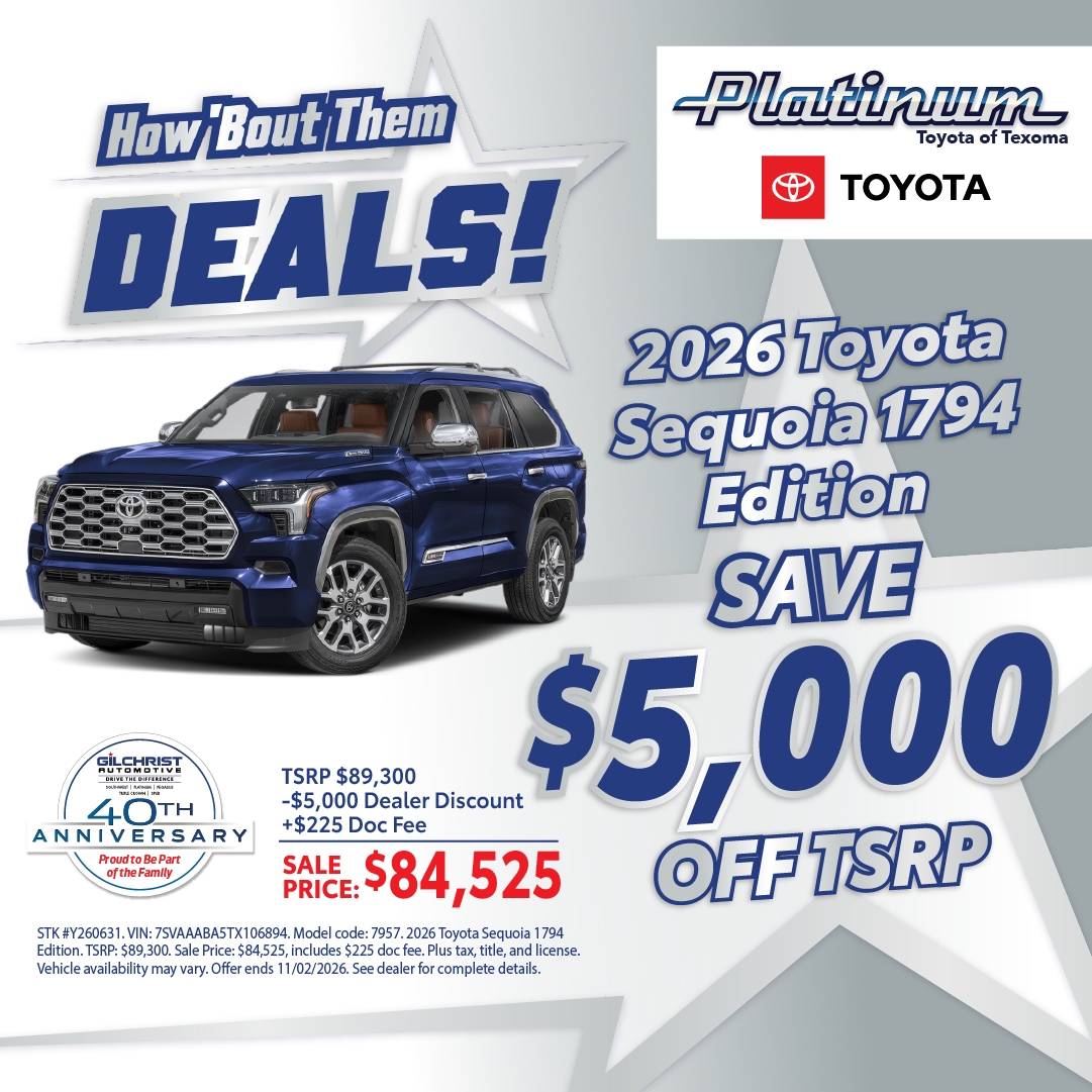 2026 Toyota Sequoia Offer