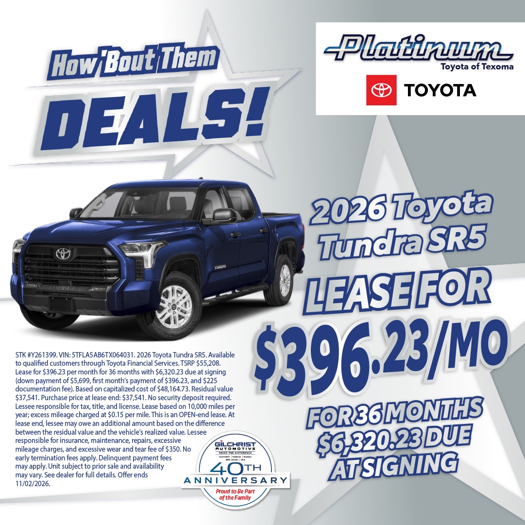 2026 Toyota Tundra SR5 Lease Offer