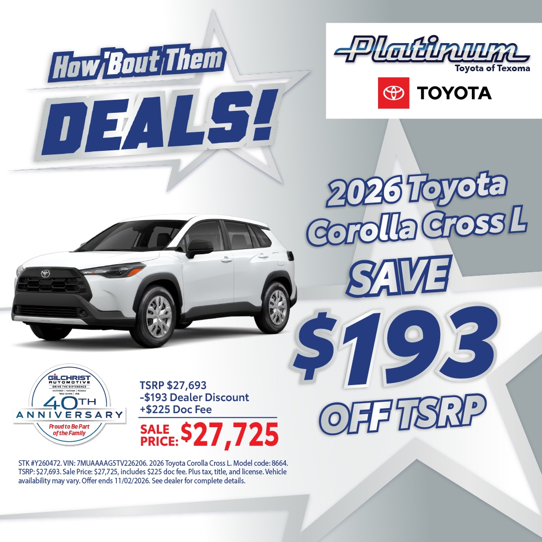 2026 Toyota Corolla Cross Offer