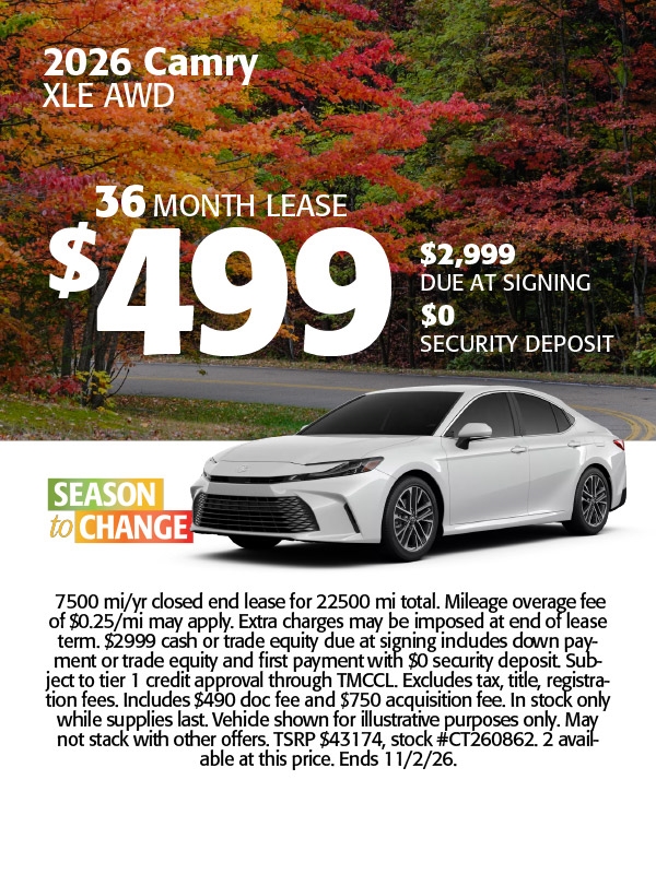 Toyota Camry Specials
