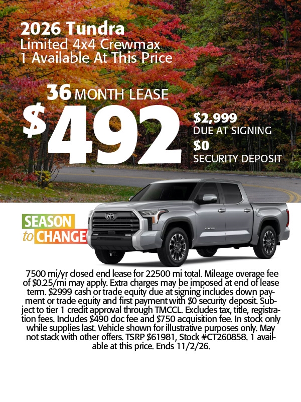 Toyota Tundra Specials
