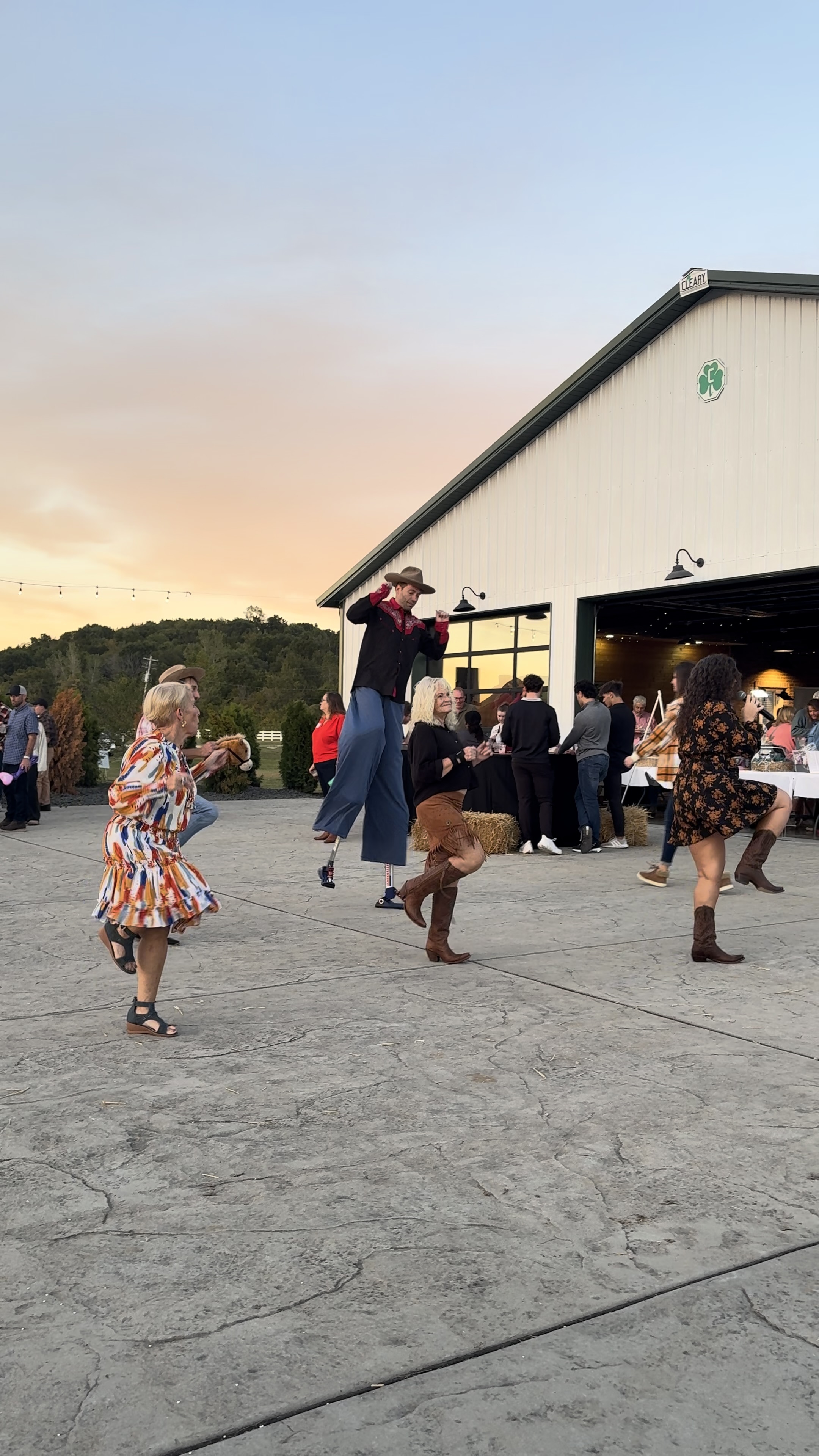 Families dancing at the St. Louis LDA fall gathering