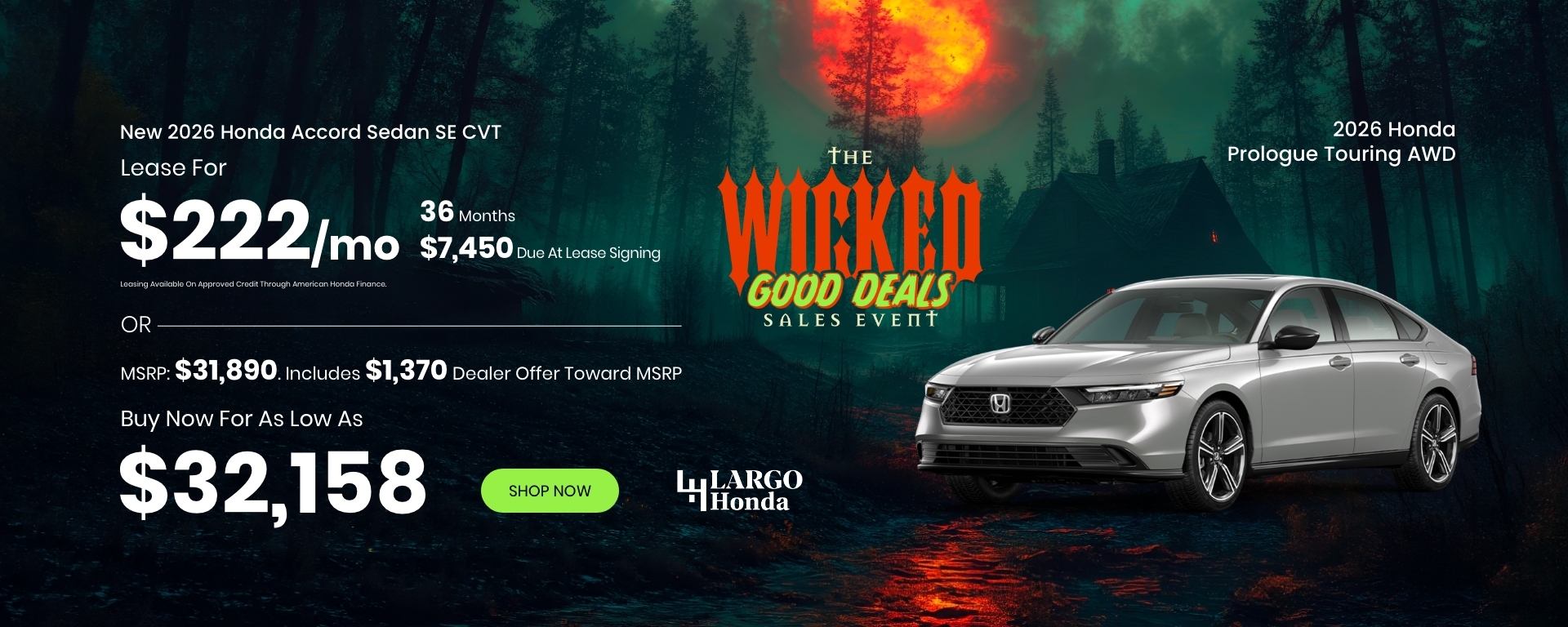 Lease a New 2026 Honda Accord Sedan SE CVT