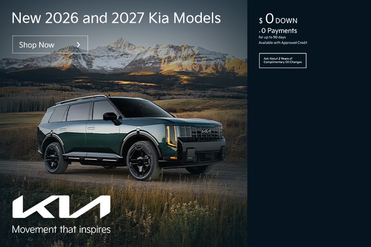 Select New 2026 & 2027 Kia Models
