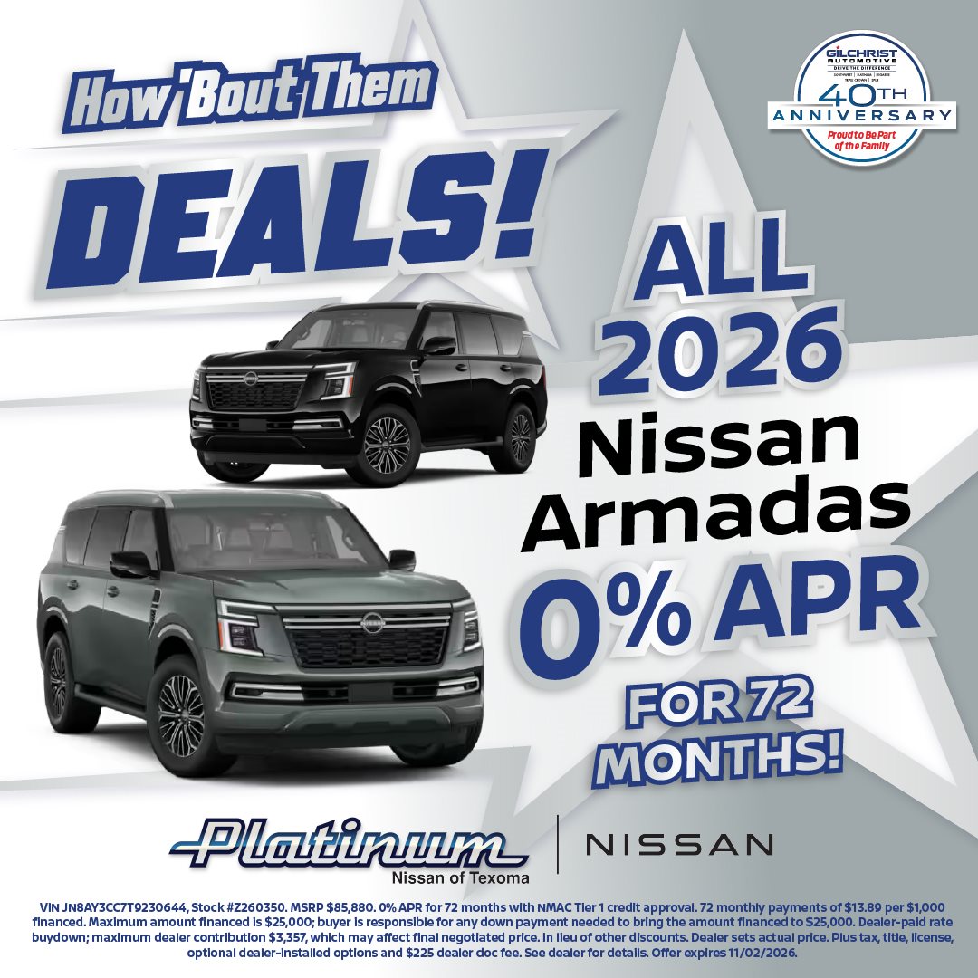 2026 Nissan Armada - 0% APR for 72 months