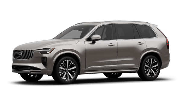 Silver Volvo XC90 SUV shown from a front three-quarter angle.