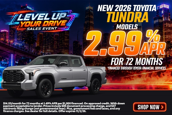 Financiación del Toyota Tundra 2026